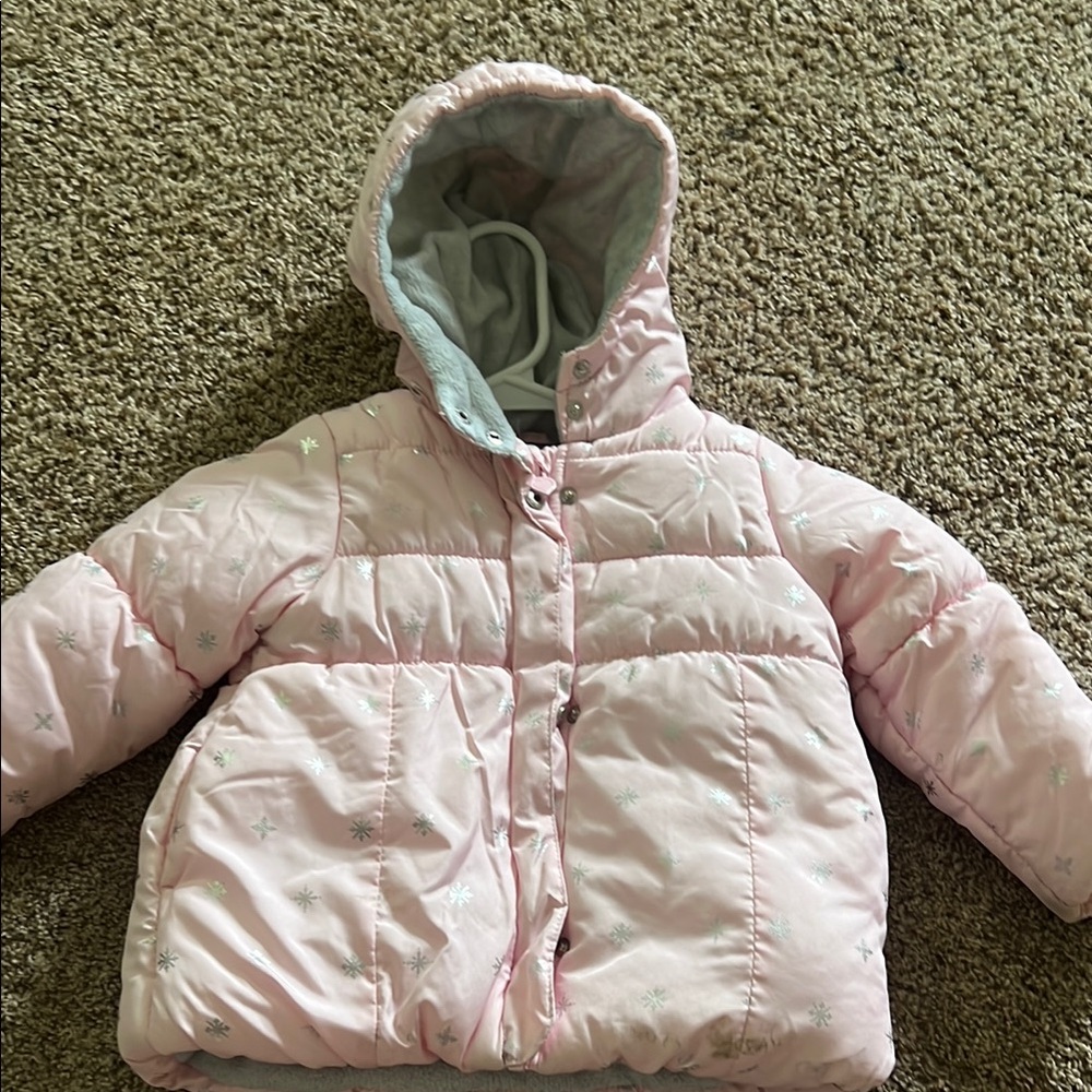 Carters Pink Hooded Puffer Jacket